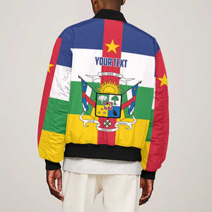 Personalized Central African Republic Bomber Jacket African Zo Kwe Zo