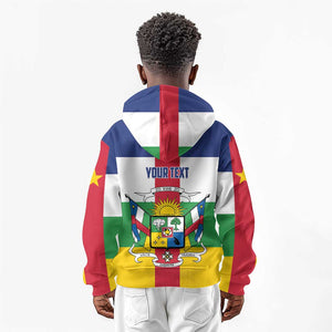 Personalized Central African Republic Kid Hoodie African Zo Kwe Zo