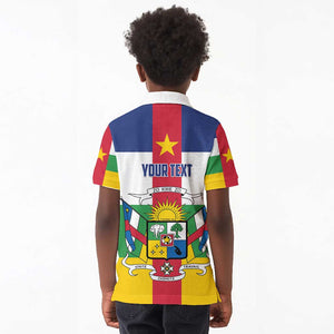 Personalized Central African Republic Kid Polo Shirt African Zo Kwe Zo