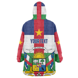 Personalized Central African Republic KId Wearable Blanket Hoodie African Zo Kwe Zo