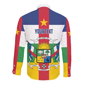 Personalized Central African Republic Long Sleeve Button Shirt African Zo Kwe Zo