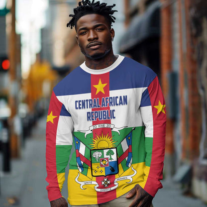 Personalized Central African Republic Long Sleeve Shirt African Zo Kwe Zo LT01