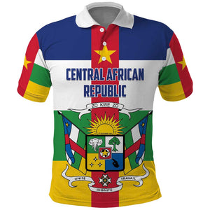 Personalized Central African Republic Polo Shirt African Zo Kwe Zo