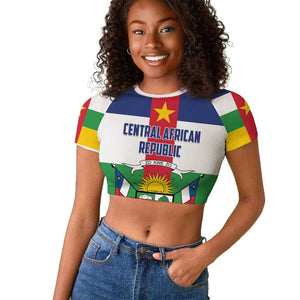 Personalized Central African Republic Raglan Cropped T shirt African Zo Kwe Zo