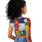 Personalized Central African Republic Raglan Cropped T shirt African Zo Kwe Zo