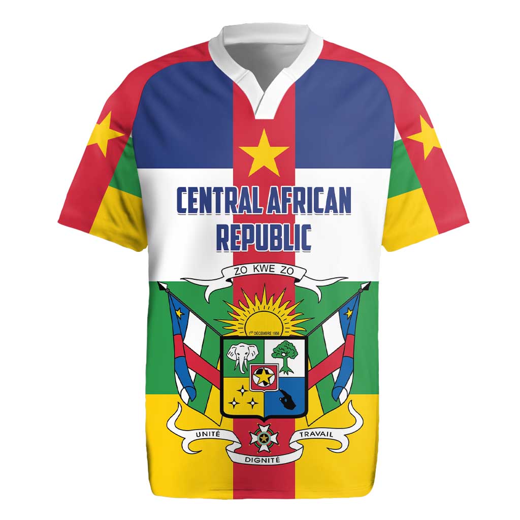 Personalized Central African Republic Rugby Jersey African Zo Kwe Zo