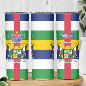 Personalized Central African Republic Skinny Tumbler African Zo Kwe Zo