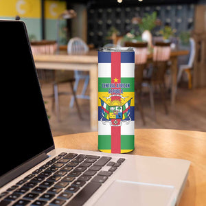 Personalized Central African Republic Skinny Tumbler African Zo Kwe Zo