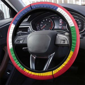 Central African Republic Steering Wheel Cover African Zo Kwe Zo