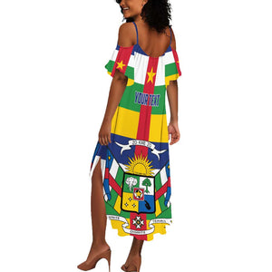 Personalized Central African Republic Summer Maxi Dress African Zo Kwe Zo