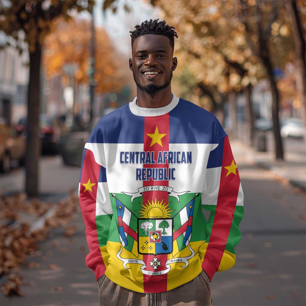 Personalized Central African Republic Sweatshirt African Zo Kwe Zo