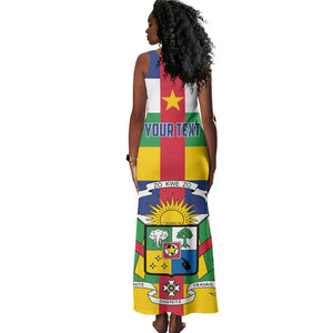 Personalized Central African Republic Tank Maxi Dress African Zo Kwe Zo