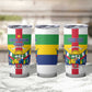 Personalized Central African Republic Tumbler Cup African Zo Kwe Zo