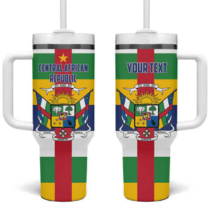 Personalized Central African Republic Tumbler With Handle African Zo Kwe Zo