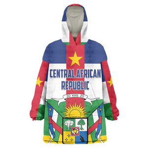 Personalized Central African Republic Wearable Blanket Hoodie African Zo Kwe Zo