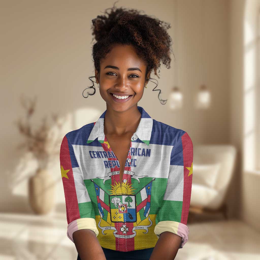 Personalized Central African Republic Women Casual Shirt African Zo Kwe Zo