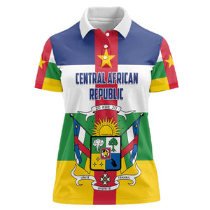 Personalized Central African Republic Women Polo Shirt African Zo Kwe Zo