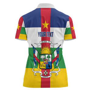 Personalized Central African Republic Women Polo Shirt African Zo Kwe Zo