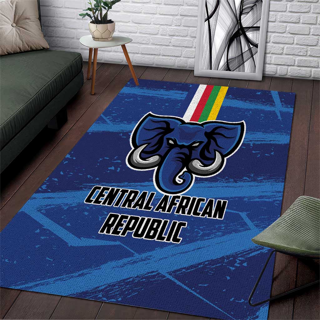 Central African Republic Football Area Rug African Come On Les Fauves