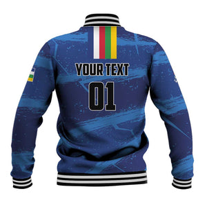 Custom Central African Republic Football Baseball Jacket African Come On Les Fauves LT01