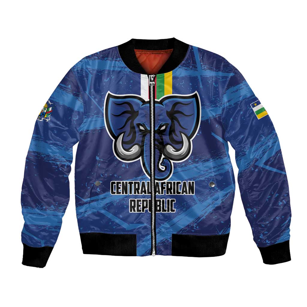 Custom Central African Republic Football Bomber Jacket African Come On Les Fauves