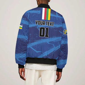 Custom Central African Republic Football Bomber Jacket African Come On Les Fauves