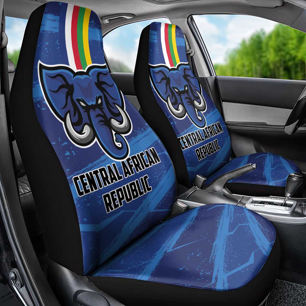 Central African Republic Football Car Seat Cover African Come On Les Fauves
