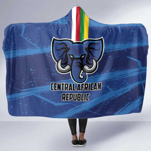 Central African Republic Football Hooded Blanket African Come On Les Fauves