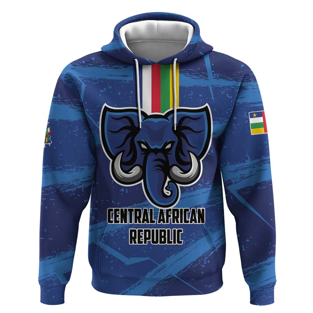 Custom Central African Republic Football Hoodie African Come On Les Fauves