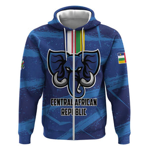 Custom Central African Republic Football Hoodie African Come On Les Fauves