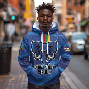 Custom Central African Republic Football Hoodie African Come On Les Fauves