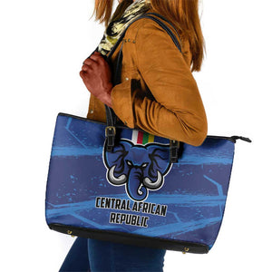 Central African Republic Football Leather Tote Bag African Come On Les Fauves