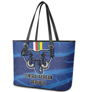 Central African Republic Football Leather Tote Bag African Come On Les Fauves