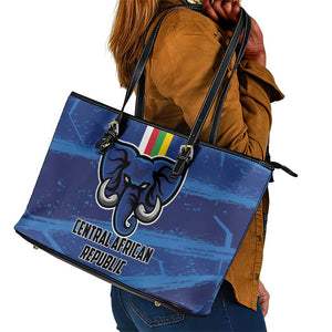 Central African Republic Football Leather Tote Bag African Come On Les Fauves