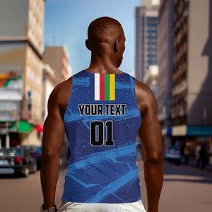 Custom Central African Republic Football Men Tank Top African Come On Les Fauves