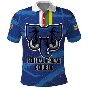 Custom Central African Republic Football Polo Shirt African Come On Les Fauves