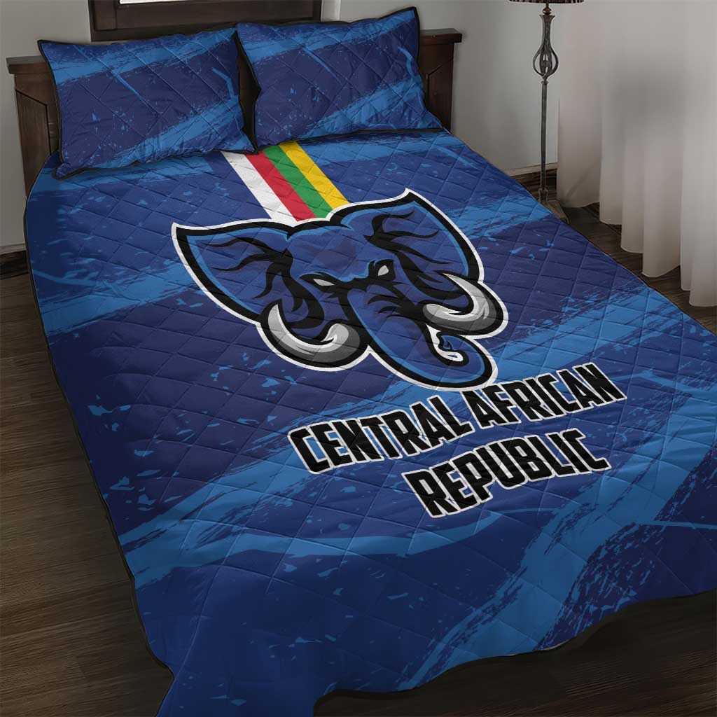 Central African Republic Football Quilt Bed Set African Come On Les Fauves