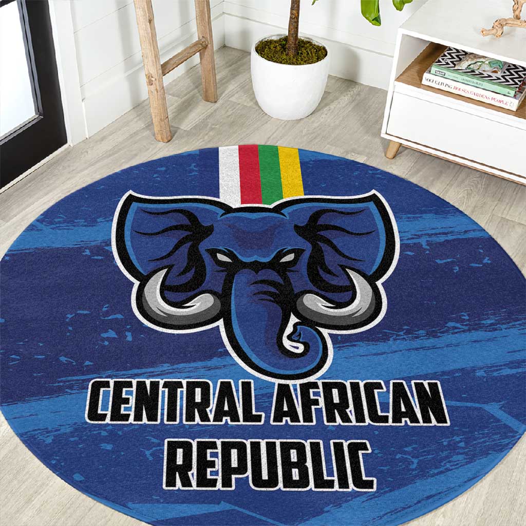 Central African Republic Football Round Carpet African Come On Les Fauves