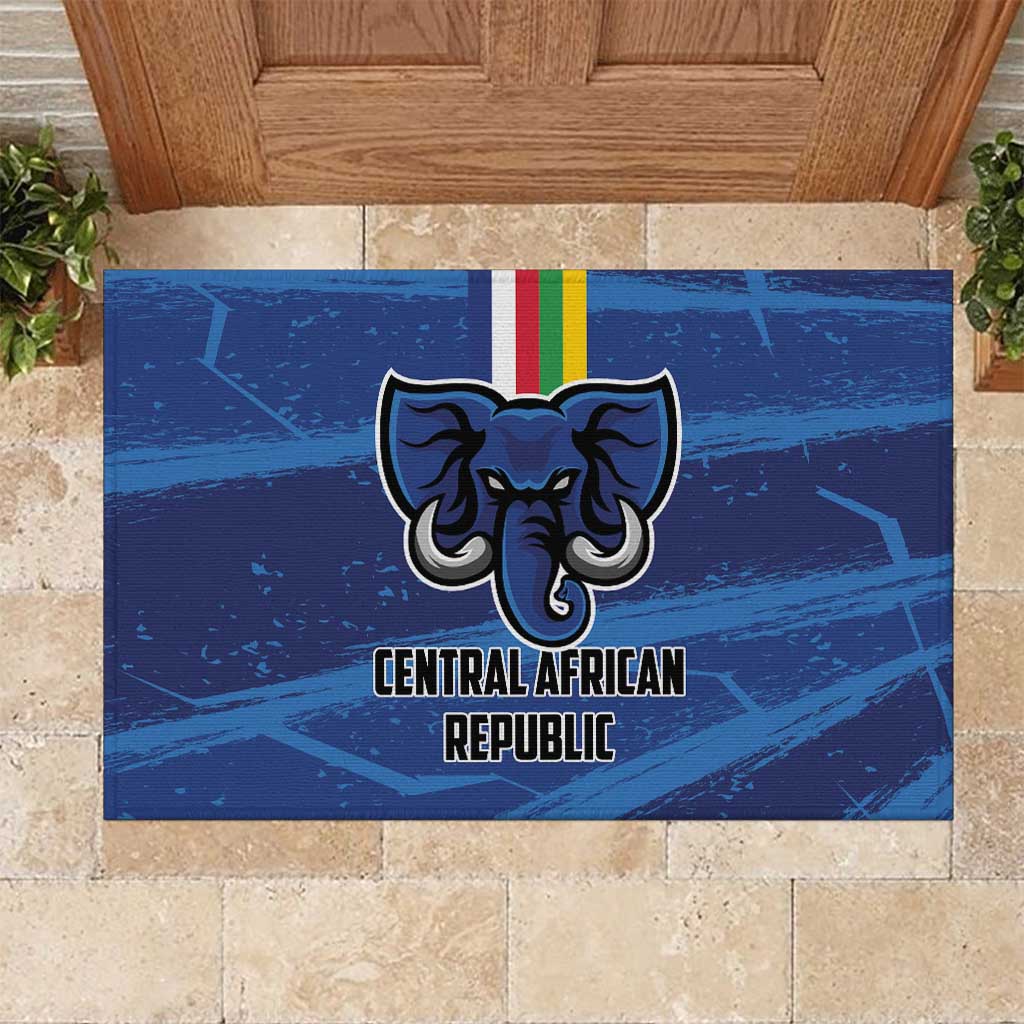 Central African Republic Football Rubber Doormat African Come On Les Fauves