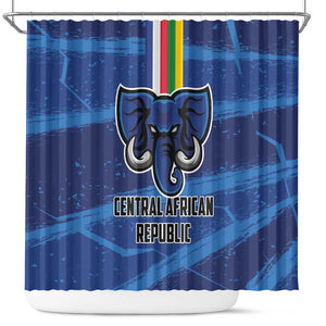 Central African Republic Football Shower Curtain African Come On Les Fauves