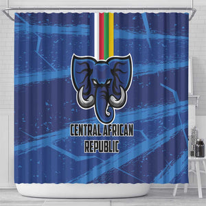 Central African Republic Football Shower Curtain African Come On Les Fauves