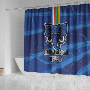 Central African Republic Football Shower Curtain African Come On Les Fauves