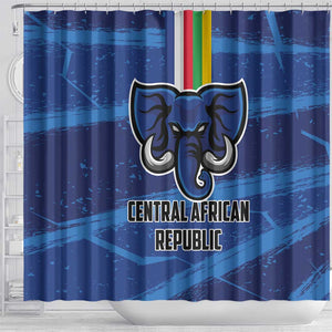 Central African Republic Football Shower Curtain African Come On Les Fauves