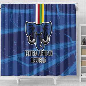 Central African Republic Football Shower Curtain African Come On Les Fauves