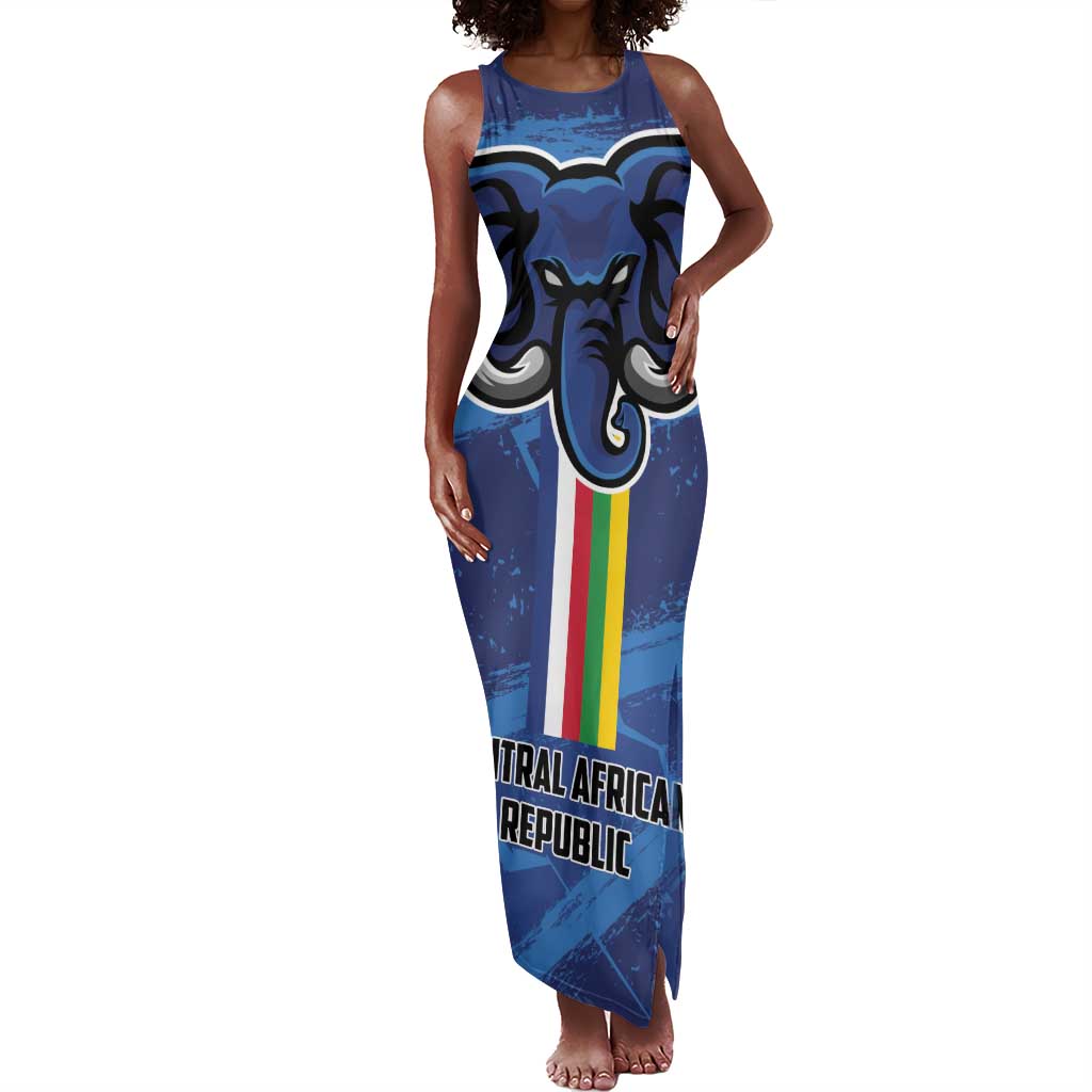 Custom Central African Republic Football Tank Maxi Dress African Come On Les Fauves