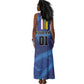 Custom Central African Republic Football Tank Maxi Dress African Come On Les Fauves