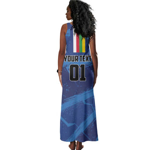 Custom Central African Republic Football Tank Maxi Dress African Come On Les Fauves