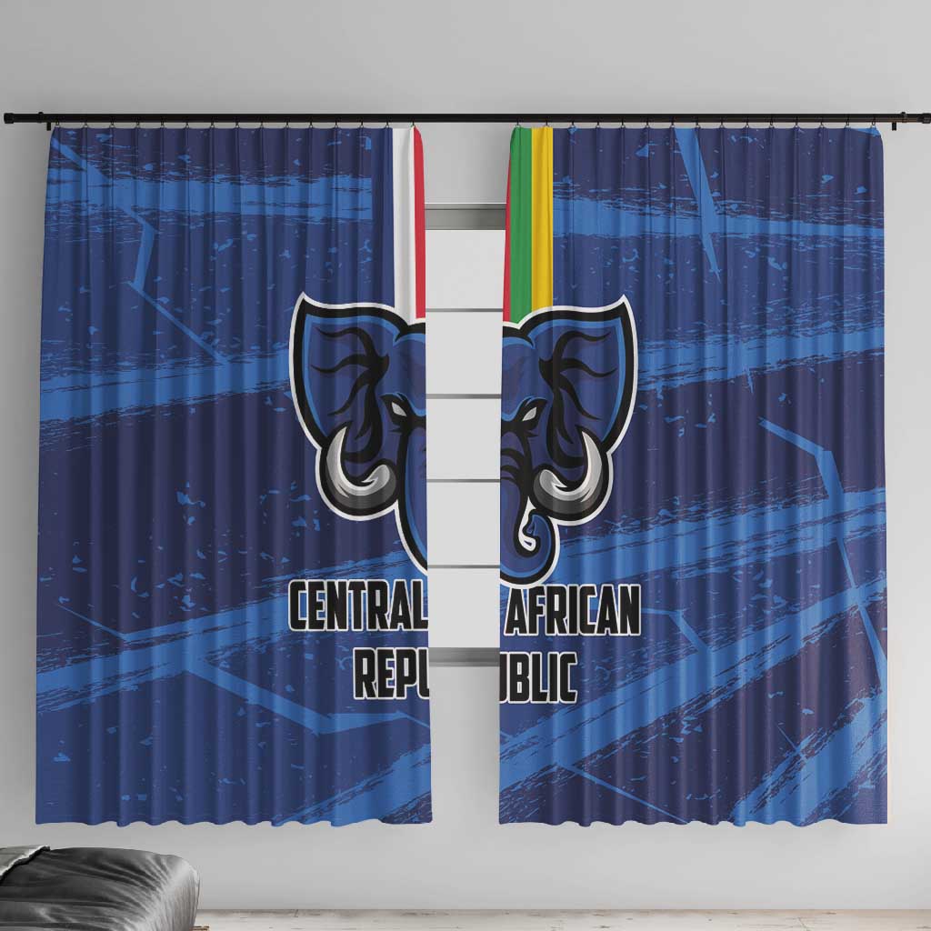 Central African Republic Football Window Curtain African Come On Les Fauves