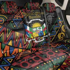 Central African Republic Back Car Seat Cover Protea - African Pattern