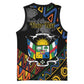 Personalized Central African Republic Basketball Jersey Protea - African Pattern LT01